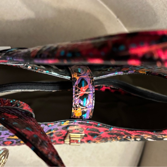 NWT Brahmin Small Carla Melbourne Leather Tote – Multicolor - Picture 7 of 13